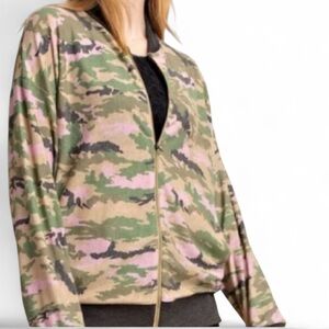 Soft Lightweight Camo Bomber Jacket‎